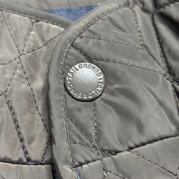 TailorByrd Puffer Vest Men’s Size M Lightweight Brown Zip Pockets Zip Snap - Picture 8 of 12